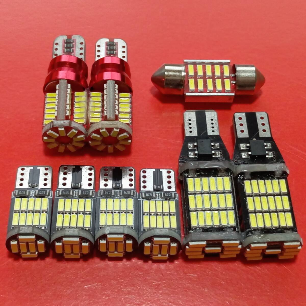 爆光!ソリオ MA15S ルームランプ バックランプ ポジション球 ナンバー灯 純正球交換 T10 LED ホワイト 8個セット スズキ /45/57/26/t31拍卖