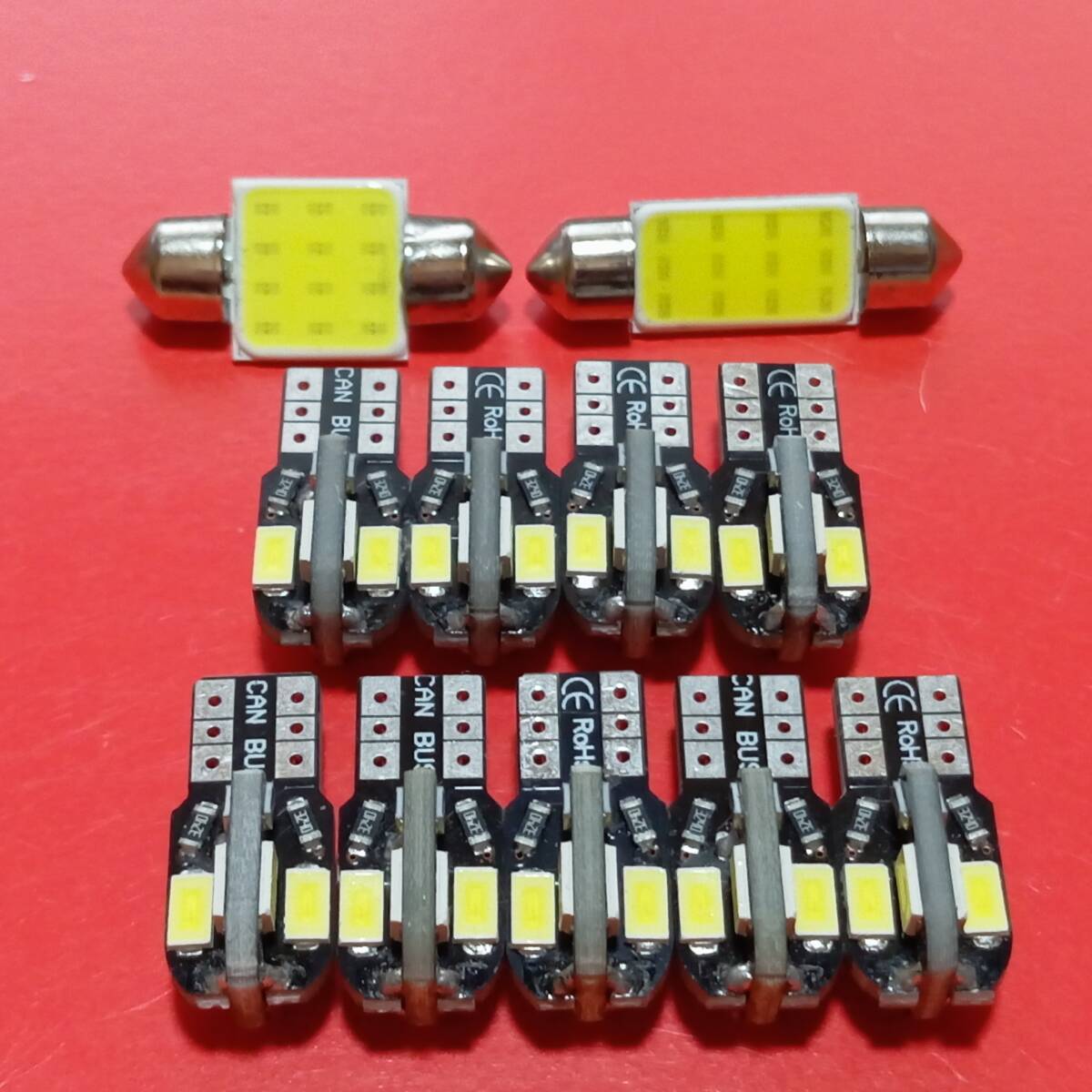 R56 ミニ クーパーS 超爆光! T10 LED ルームランプ 11個セット ホワイト MF16S/SV16 /t31/8/t36拍卖