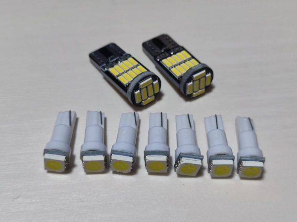 GSX-R1100 GU74A GU74B GU74C スピードメーター タコメーター インジケーター ホワイト LED 9個セット SUZUKI スズキ拍卖