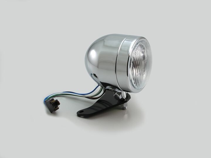 レブル250/REBEL250(17-19/MC49)用 4インチブレット・ヘッドライトkit(メッキ)|ハリケーン拍卖