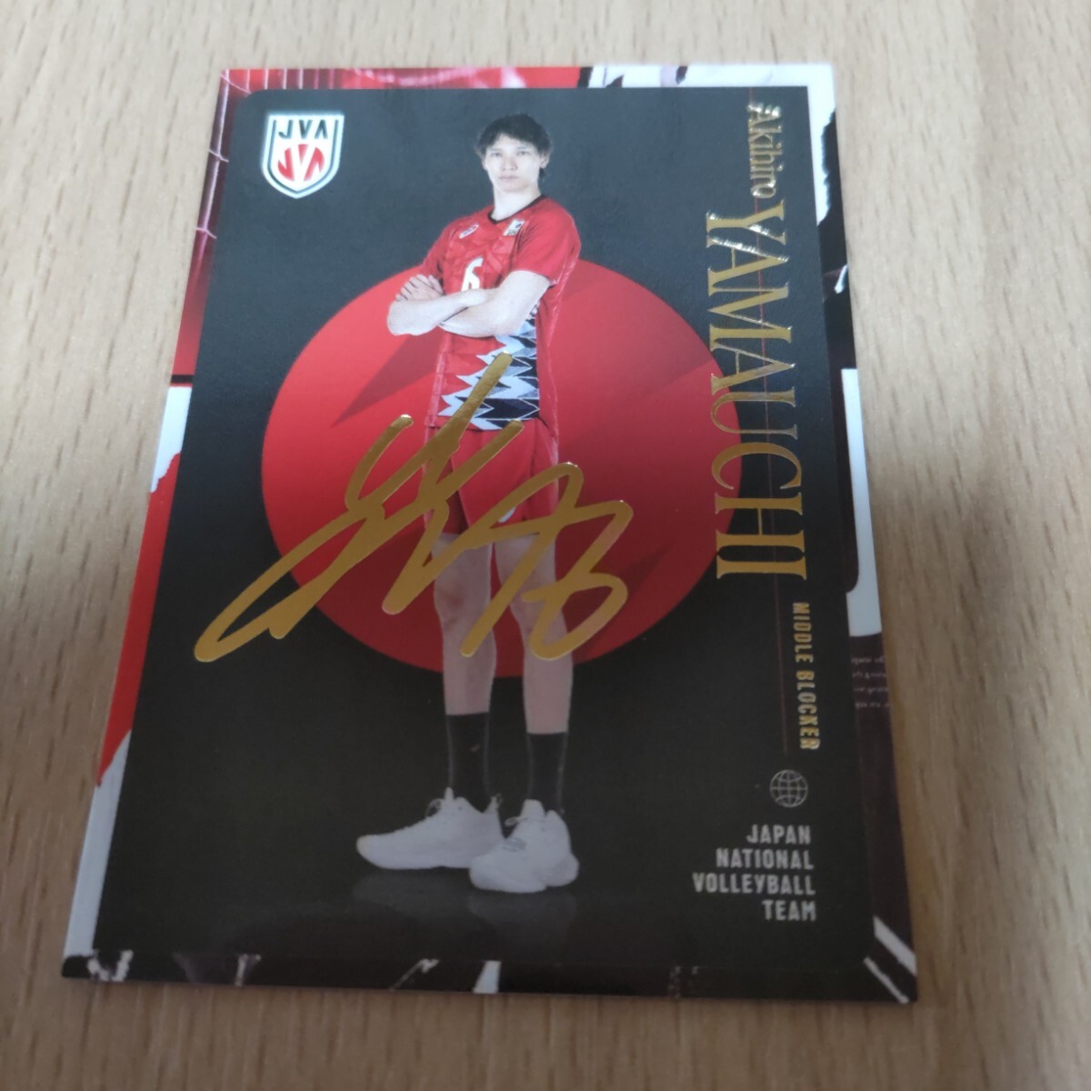 男子バレー トレーディングカード 山内晶大 スペシャルカード 箔押しサイン入り トレカ バレーボール拍卖