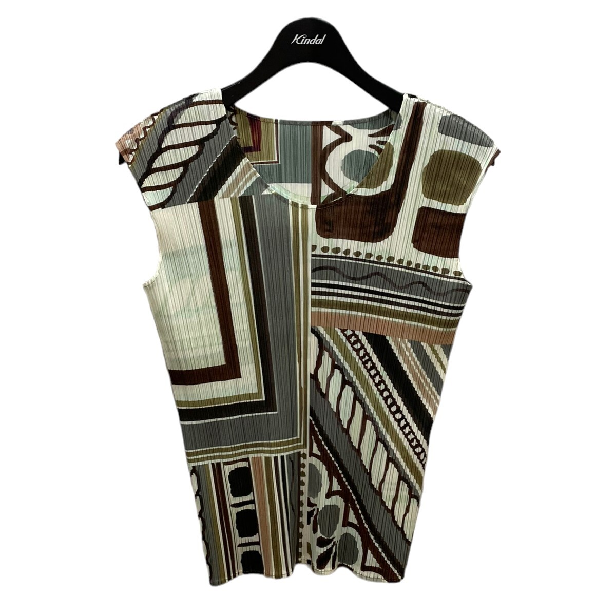 PLEATS PLEASE(プリーツプリーズ) プリーツ総柄ノースリ 8068000109316拍卖