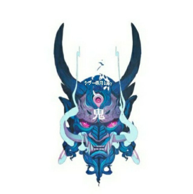 転写 ステッカー 車 カッティングステッカー シール シート デカール 日本 和風 鬼 般若 妖怪 お面 バイク 装飾 luk565拍卖