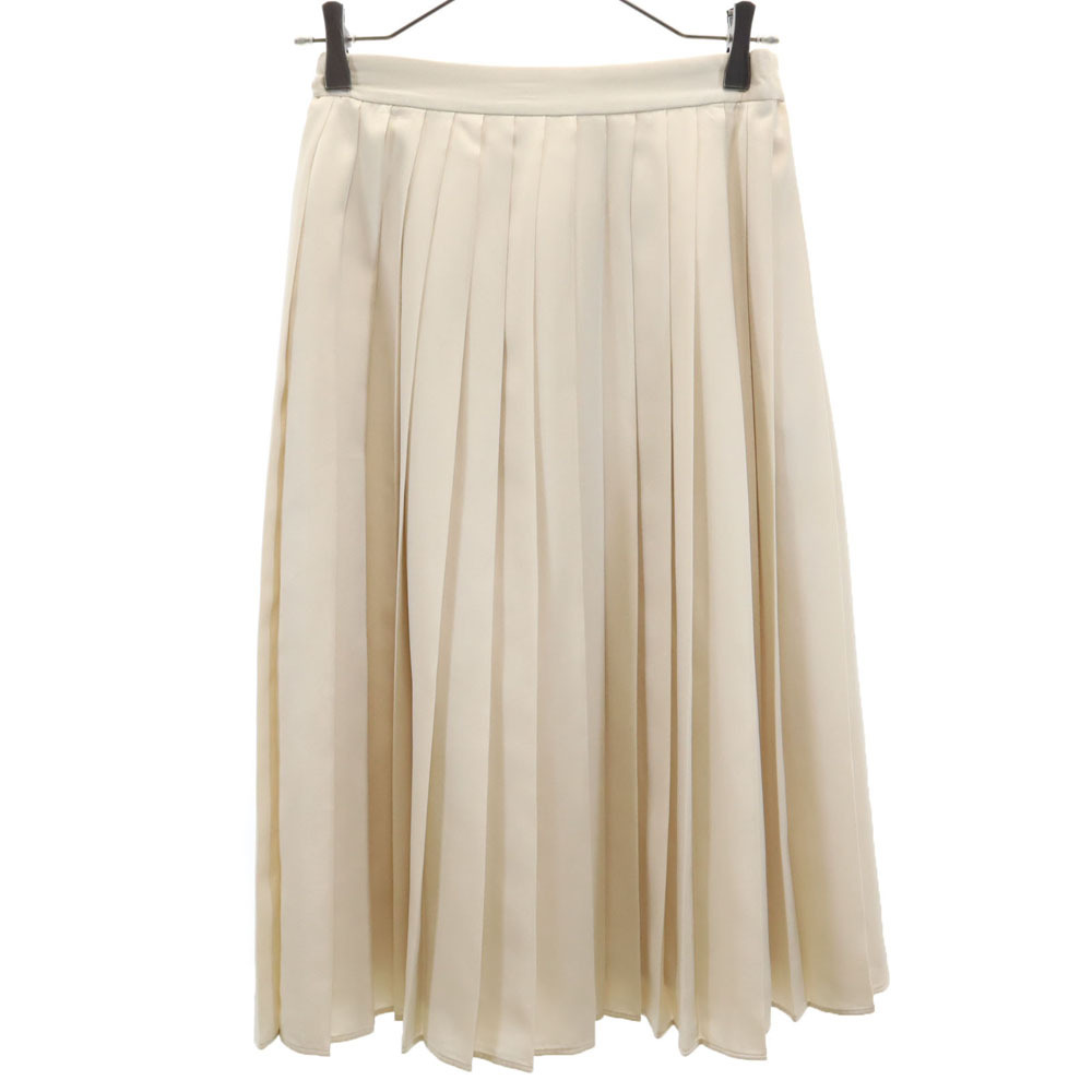 マッキントッシュフィロソフィー ミディ丈 プリーツスカート 36 ベージュ MACKINTOSH PHILOSOPHY レディース拍卖