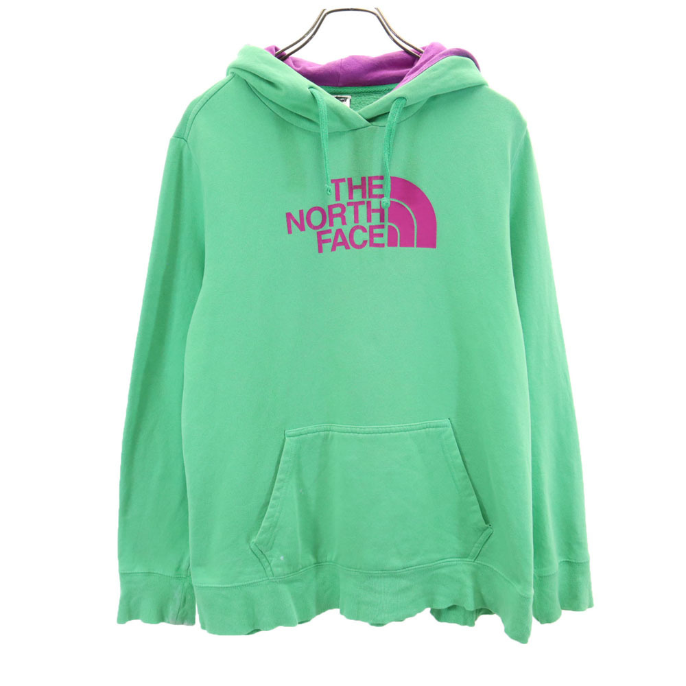ノースフェイス アウトドア 長袖 スウェットパーカー XL 黄緑 THE NORTH FACE レディース拍卖