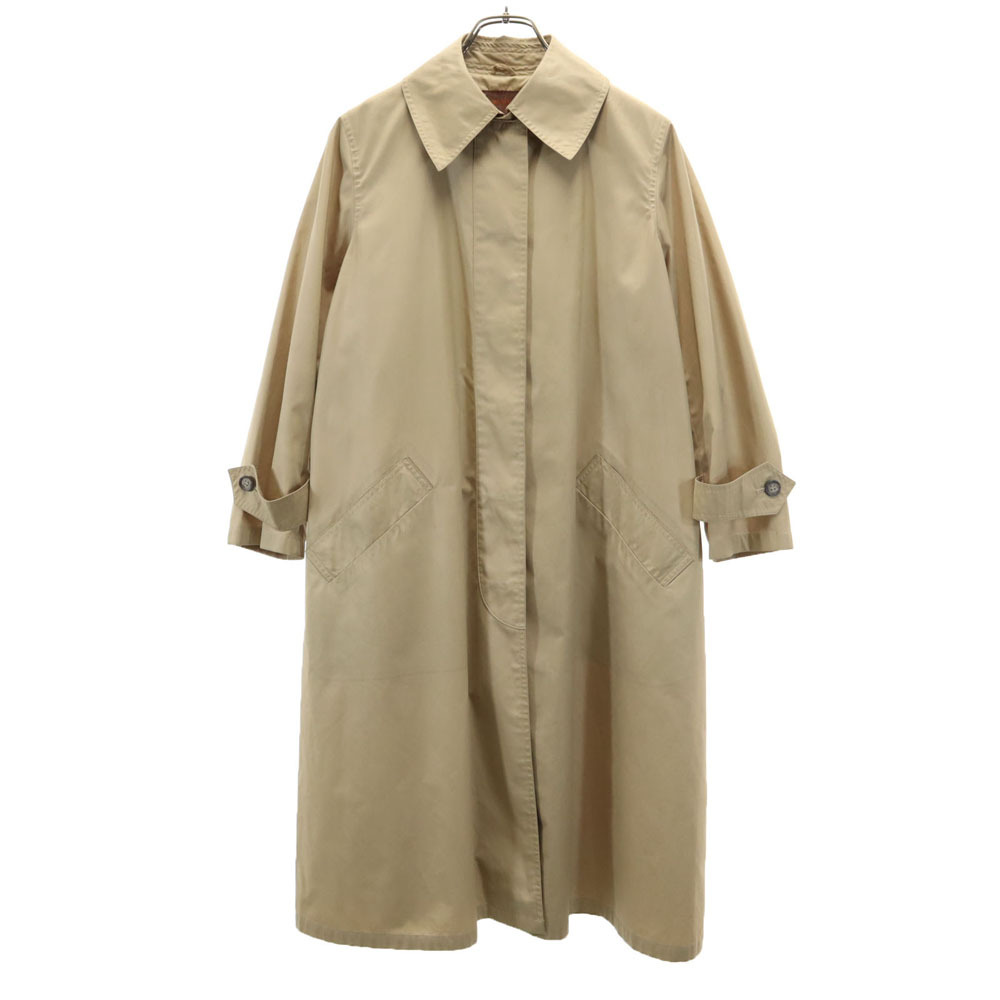 YVES SAINT LAURENT イヴサンローラン 80s 90s オールド 長袖 ステンカラーコート 9月11日 ベージュ系 レディース拍卖
