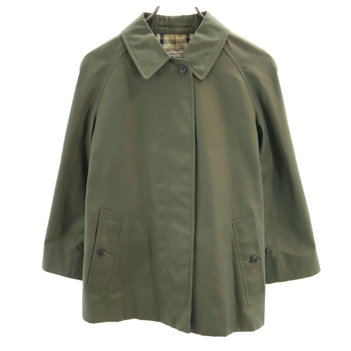 バーバリーズ 90s オールド ステンカラー ジャケット 7AB2 玉虫色 Burberrys レディース拍卖