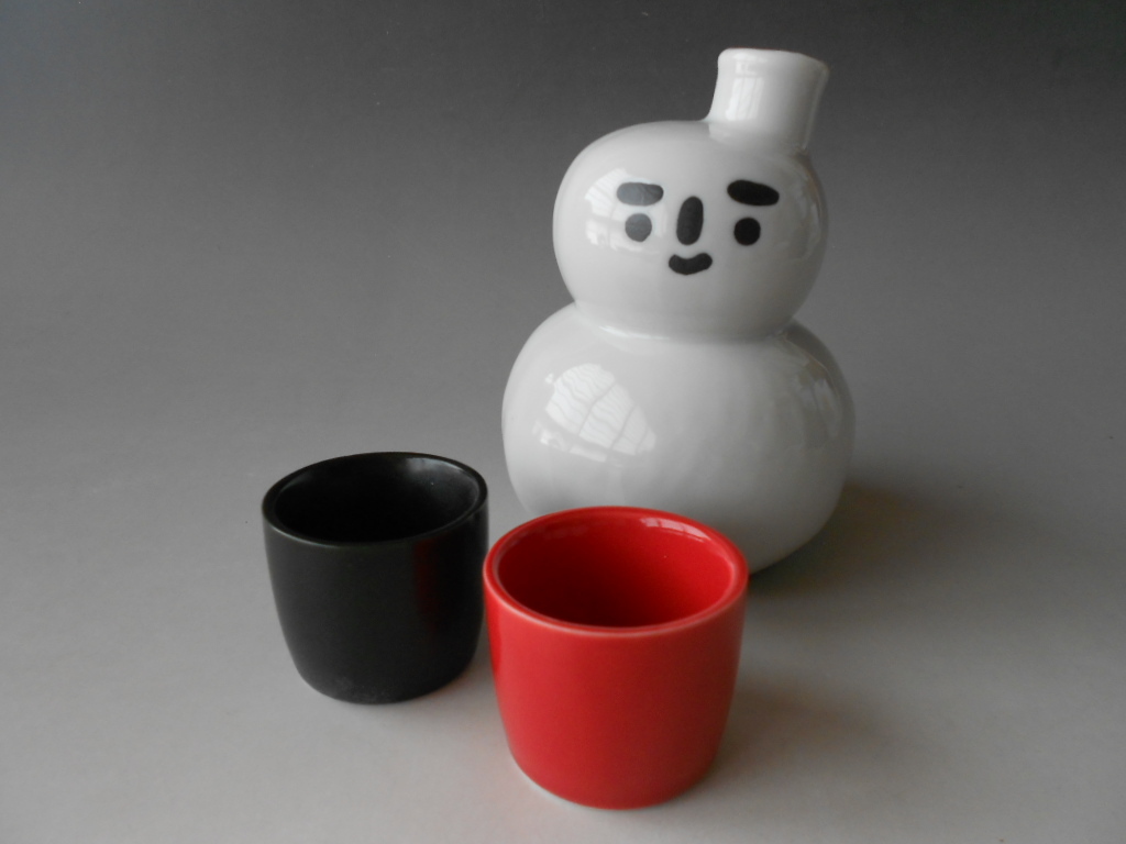 美濃焼 ☆雪だるま酒器揃☆ V4060-3 新品 ぐい呑 盃 杯 サカズキ お猪口 徳利 片口 ギフト 拍卖