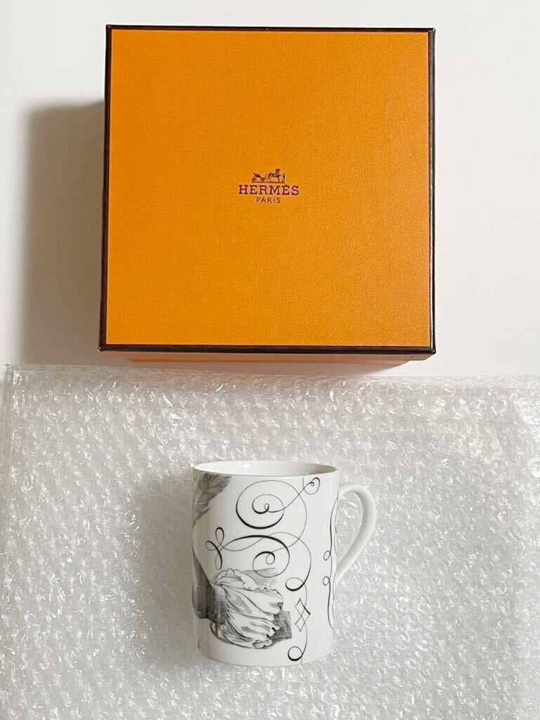 希少 HERMES 2002年 マグ エルメス マグカップ コップ 食器 ハンド モチーフ 2002 限定拍卖