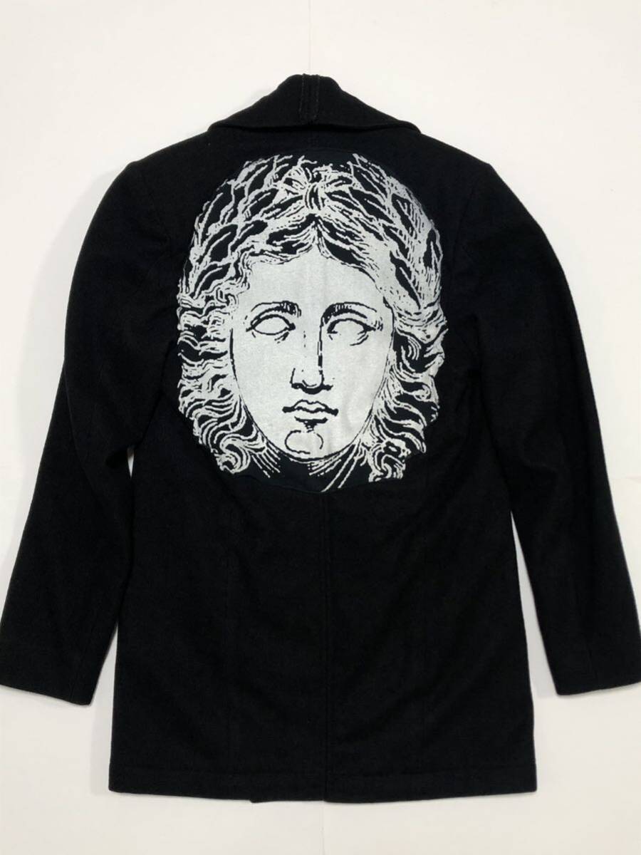 Rolland Berry Create ローランドベリークリエイト Pコート ミドル丈 コート ブラック RBC メデューサ バック フェイス拍卖