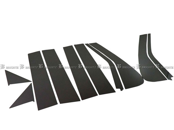 N-ONE JG1 JG2 超鏡面 ステンレス ブラック メッキ ピラー パネル バイザー無用 10PC カバー エヌワン Nワン PIL-BLA-035拍卖