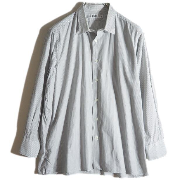 K3086f59 ■INDIVIDUALIZED SHIRTS インディビジュアライズド■ USA製 コットンストライプ シャツ ホワイト S / 白 黒 ドレスシャツ 春夏拍卖