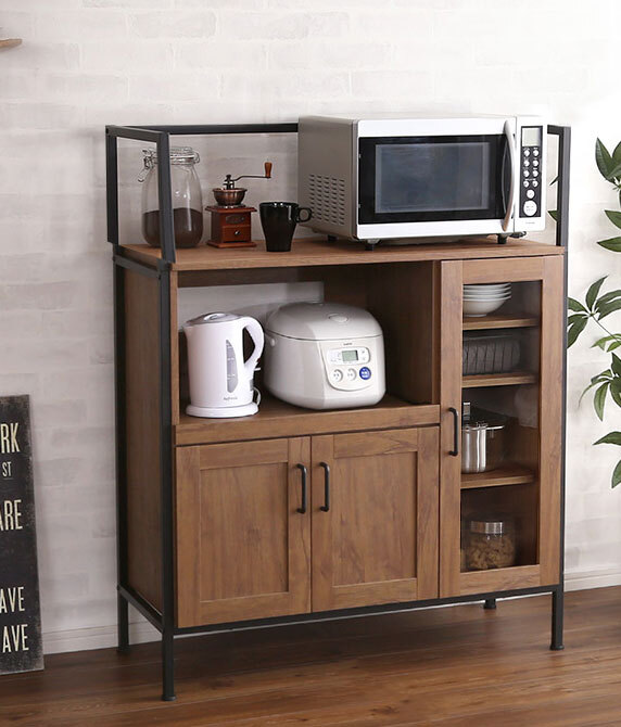 キッチンカウンター カウンター レンジボード ヴィンテージ レンジ台 ウォールナット色拍卖