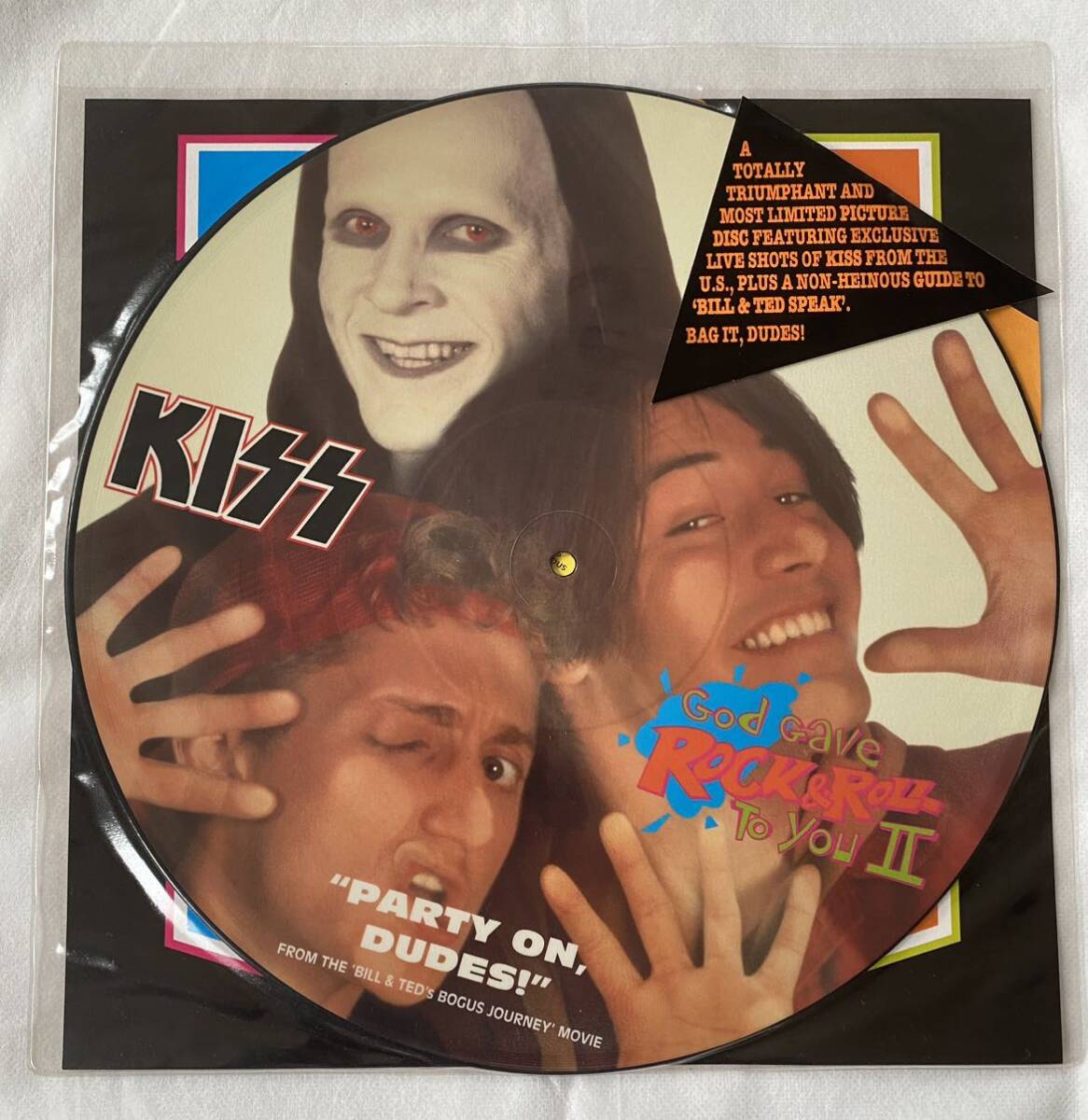 UK版限定ピクチャーLP☆KISS ‘God Gave Rock & Roll TO You Ⅱ’☆ キッス / 1991年 / サントラ / HR/HM / レコード拍卖