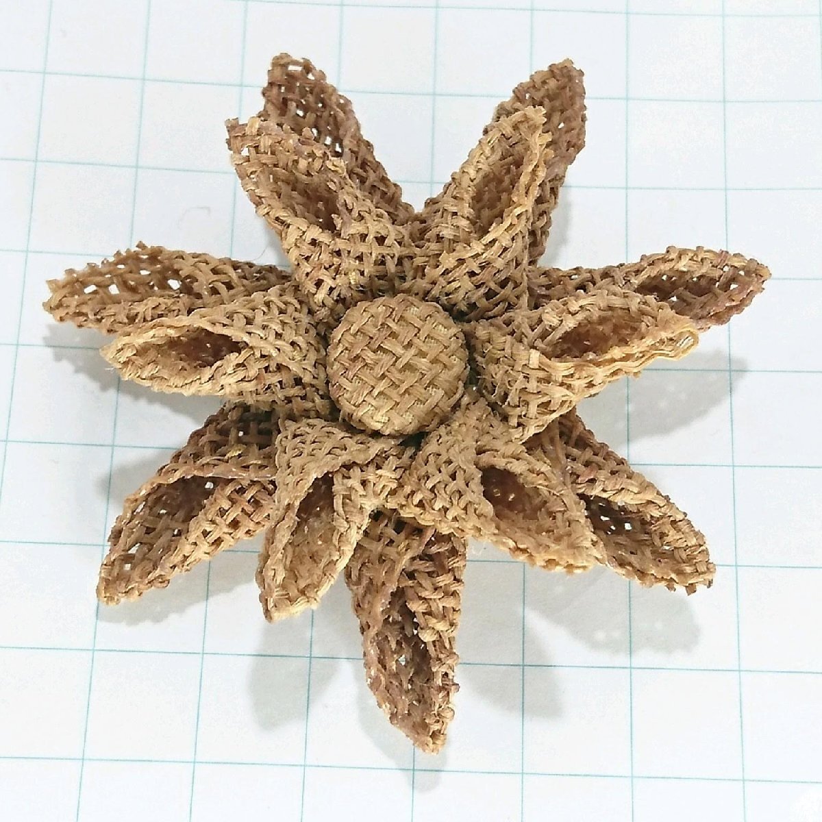 送料無料)ビンテージ☆生地素材 お花モチーフ☆アンティーク ブローチ A25499拍卖