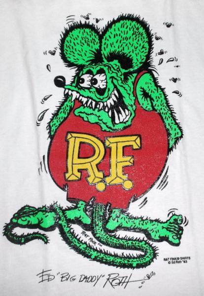 ★ラット フィンク Tシャツ 白 RAT FINK Kids-L 正規品 カラーフィンク拍卖