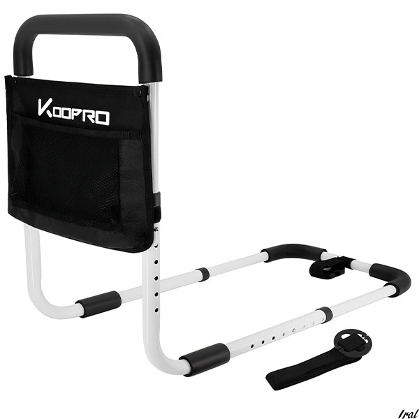 手すり 立ち上がり補助器具 8段長さ 小物整理バッグ付き ベッドガード 起き上がり 柵 安定性 丈夫 高齢者向け 介護用 組立簡単拍卖