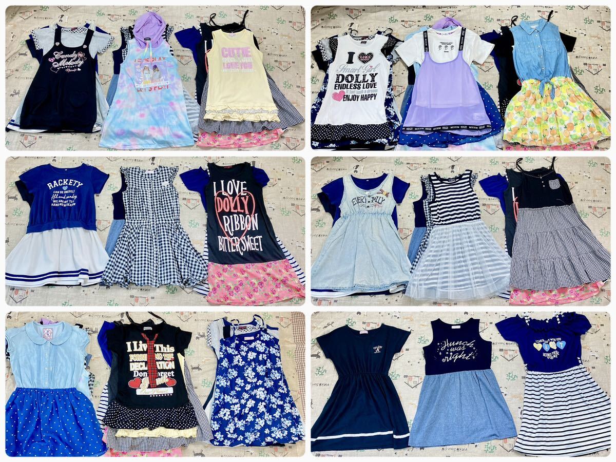 2★おまとめ18着セット★可愛い女児服 ミニスカート ワンピース★140.150.160★検)RONI・ジェニイ・ALGY・メゾピアノ・アースマジック拍卖