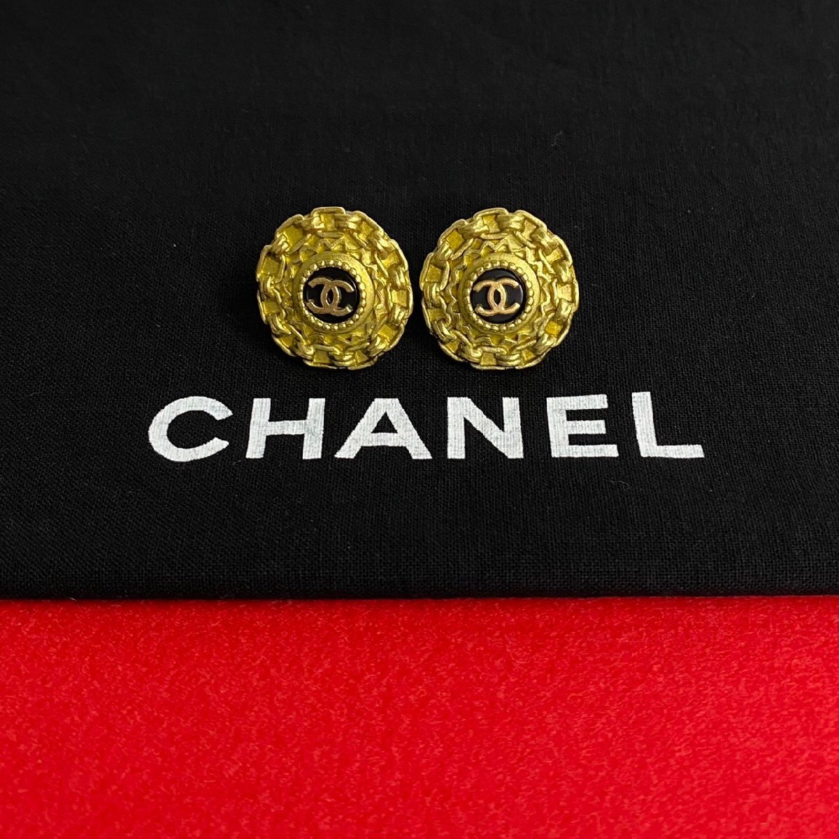 極 美品 希少品 コメあり CHANEL シャネル ヴィンテージ 94A 刻印 ココマーク イヤリング イヤーカフ アクセサリー ゴールド 130-9拍卖