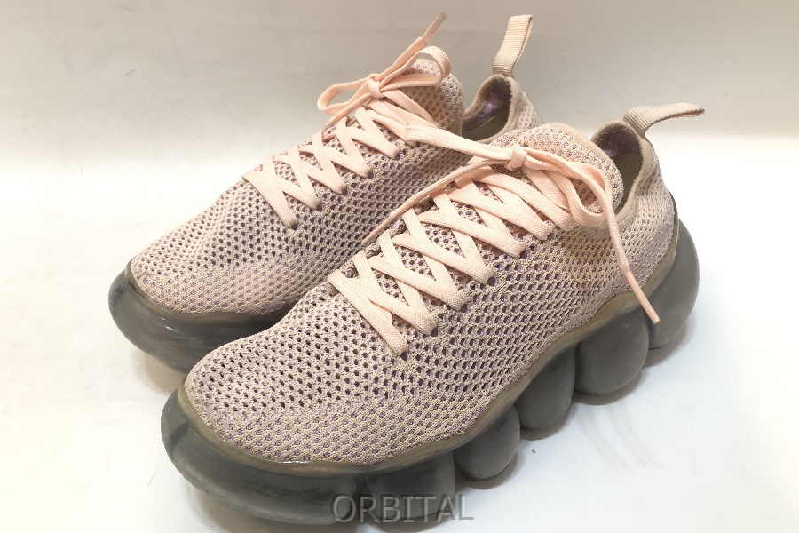 経堂) グラウンズ grounds ミキオサカベ MIKIO SAKABE Jewelry メッシュ スニーカー サイズ25 ピンク拍卖