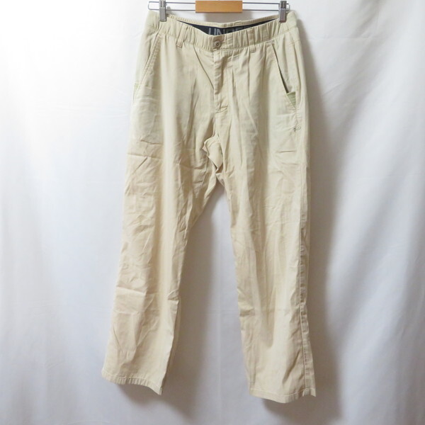 古着 メンズ32W32L UNDER ARMOUR/アンダーアーマー ロングパンツ 長ズボン スポーツ カジュアル 普段着 ベージュ 1290297拍卖