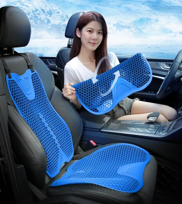 人気6色車用クッションジェルクッションハニカムゲルクッション運転腰痛ゲルクッション体圧分散ジェルシート疲れ緩和 超衝撃吸収 ブル拍卖