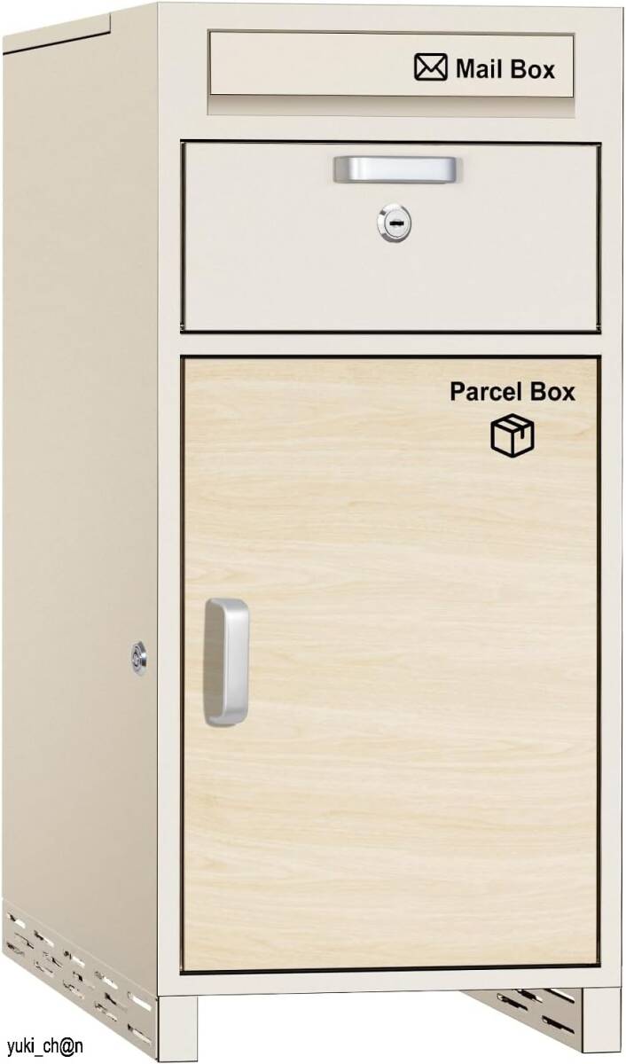 宅配ボックス 宅配BOX ベージュ 防水 屋外 大容量 ポスト付き 郵便受け 戸建て用 個人宅 大型 盗難防止 防錆 複数投函拍卖