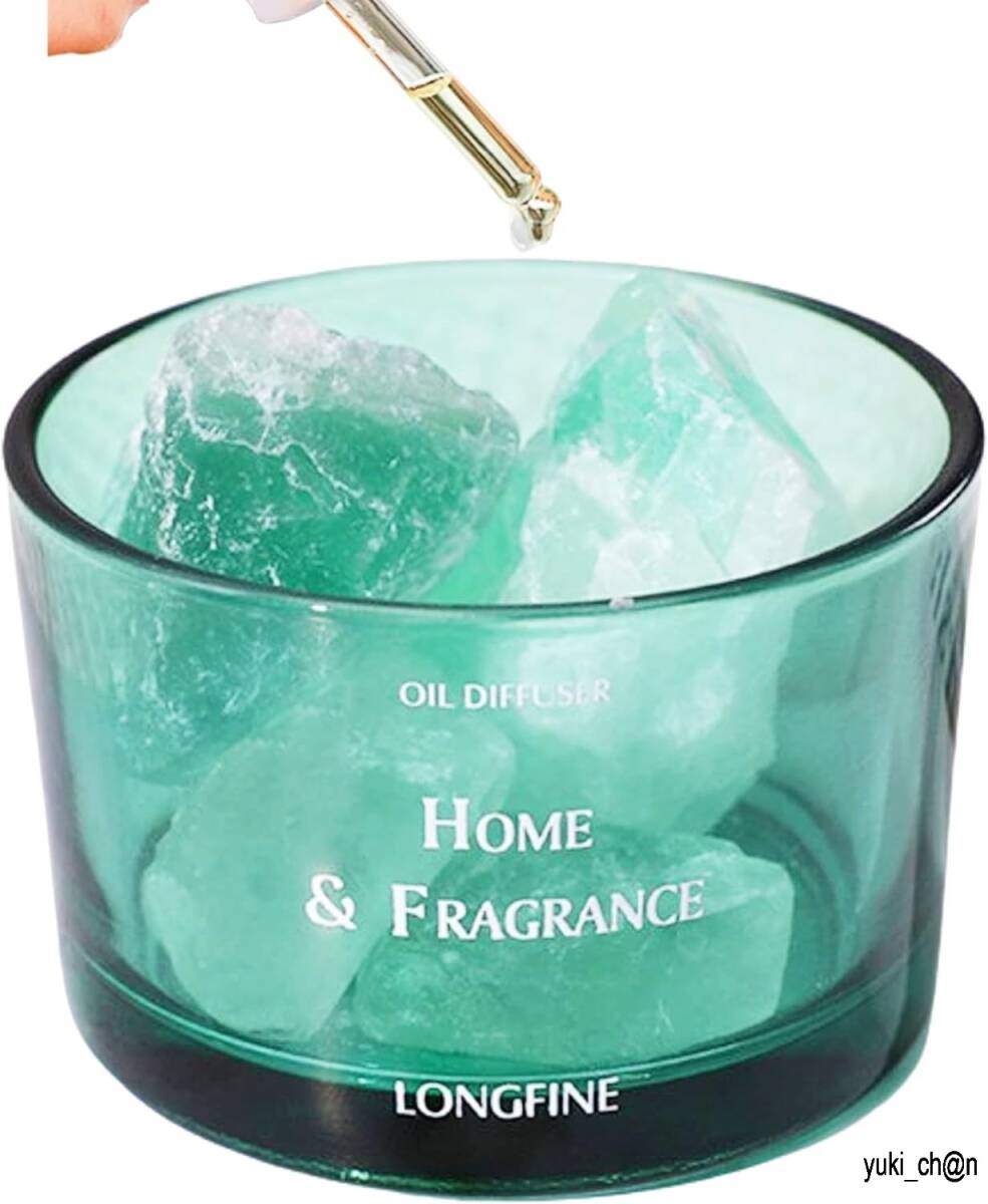 ストーンディフューザー グリーン 天然石 アロマストーン アロマ オイル 溶岩石 電源不要 ピュアシーク リラックス ストレス解消 安眠 香水拍卖