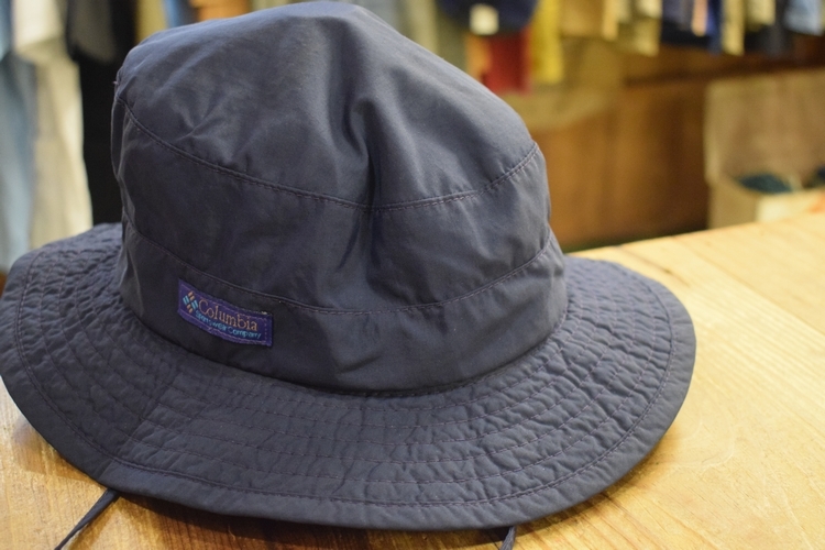 グッドスタイルUSA製90SビンテージColombiaコロンビアサンハット紺色ネイビーMアメカジアウトドアストリートスポーツキャンプh25262拍卖