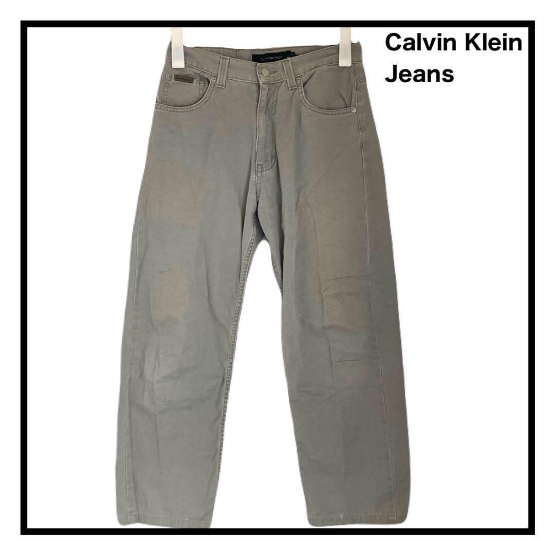 カルバンクラインジーンズ イージーフィット ツイルパンツ デニム スラックス拍卖