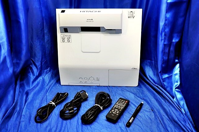 ★輝度3700lm/ランプ時間3218h★日立 HITACHI 超短投写 液晶プロジェクター CP-TW3506J/ペン・リモコン・HDMIケーブル カバー無 52252Y拍卖