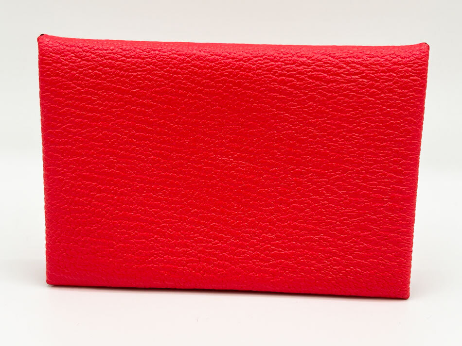 HERMES エルメス カルヴィ カードケース シェーブル ローズテキサス ケブラコ ピンク ブラウン バイカラー Y刻印 超美品拍卖