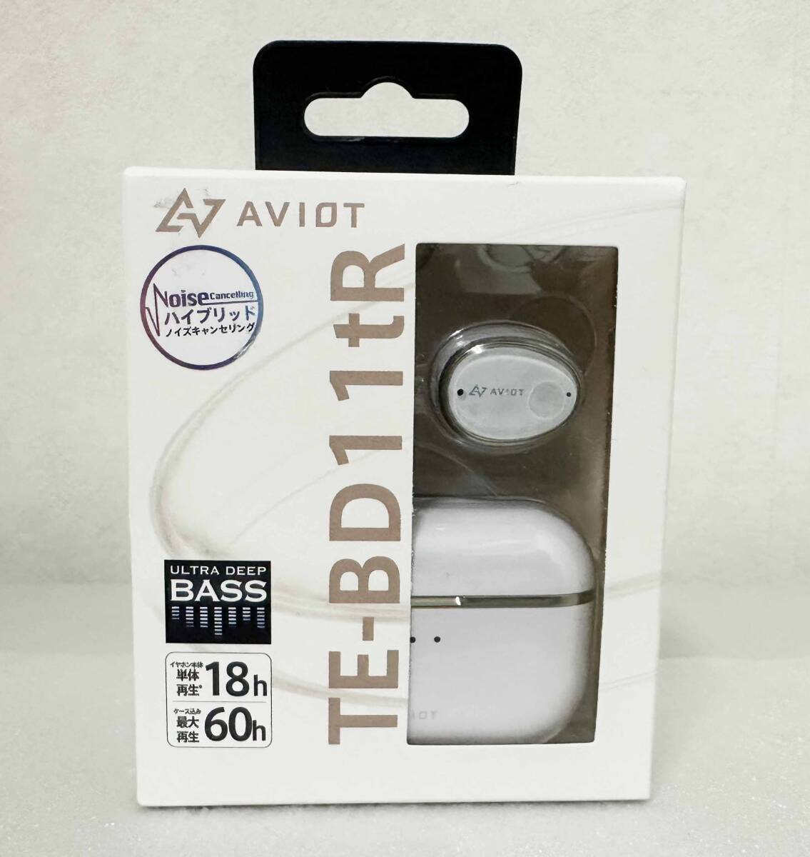展示品 ★ AVIOT アビオット 完全ワイヤレス イヤホン TE-BD11tR ホワイト Bluetooth 重低音 ハイブリッドアクティブノイズキャンセリング拍卖