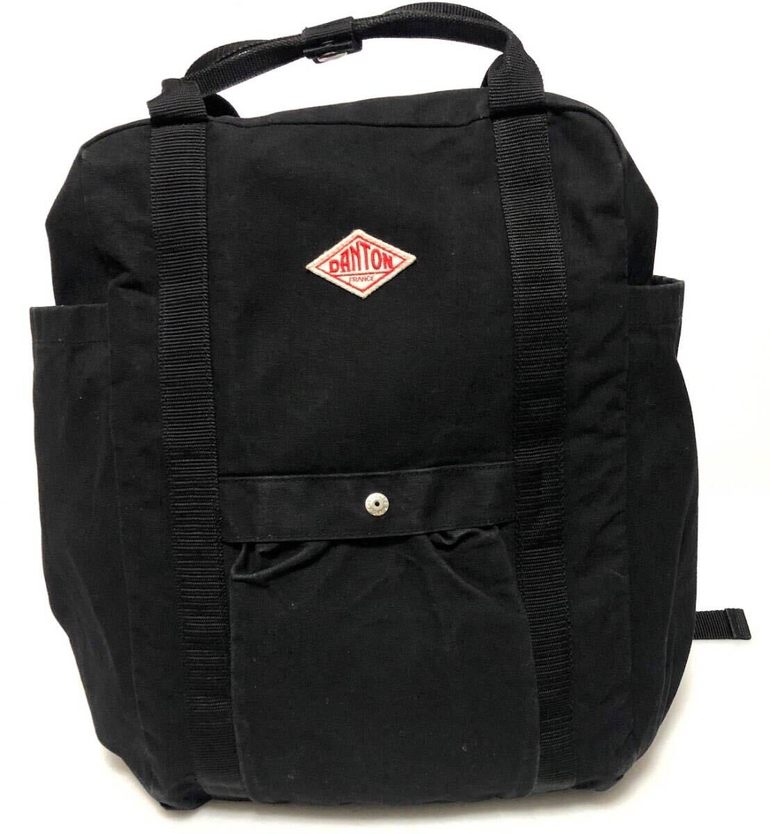 DANTON ダントン 2408018 バックパック キャンバス ブラック 黒 ハンドバッグ デイパック リュック拍卖