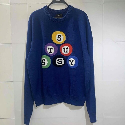 STUSSY BILLIARD SWEATER SIZE-XL ステューシー ビリヤードセーター拍卖