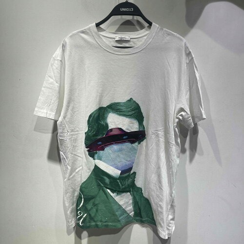 VALENTINO 2019ss UNDERCOVER FACE UFO PRINT TEE SIZE-M SV0MG03N5PE ヴァレンティノ アンダーカバー プリント拍卖