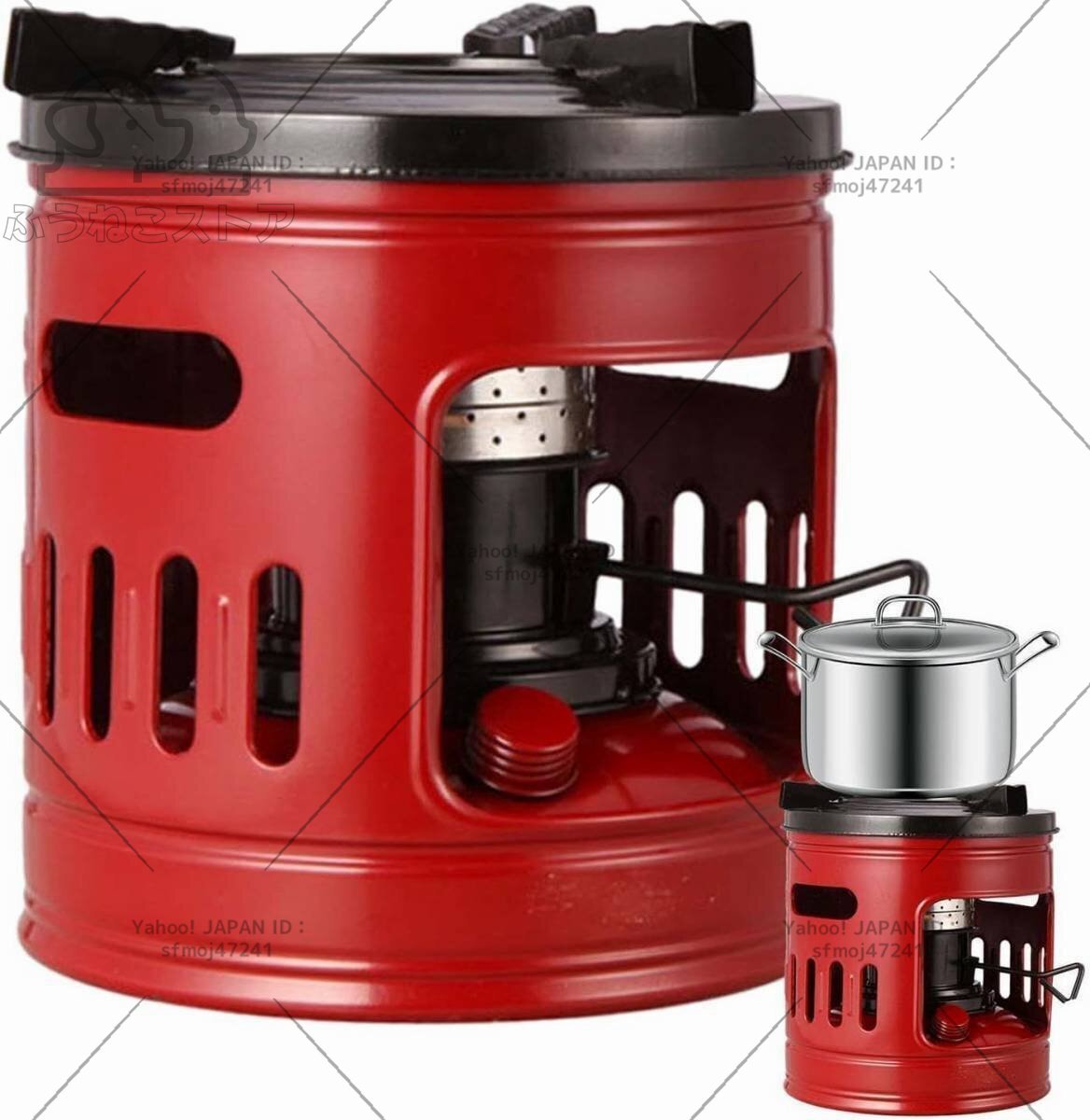 石油ストーブ キャンプ 小型 10芯 1.5L ポータブルバーナーストーブ ミニキャンプ用 灯油ストーブ キャンプ 沸かし湯沸かし 調理用拍卖