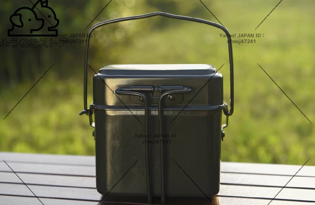 ベトナム軍 兵式飯盒 2合 2型 兵式 軍用 飯盒炊爨 調理器具 水蒸気炊飯拍卖