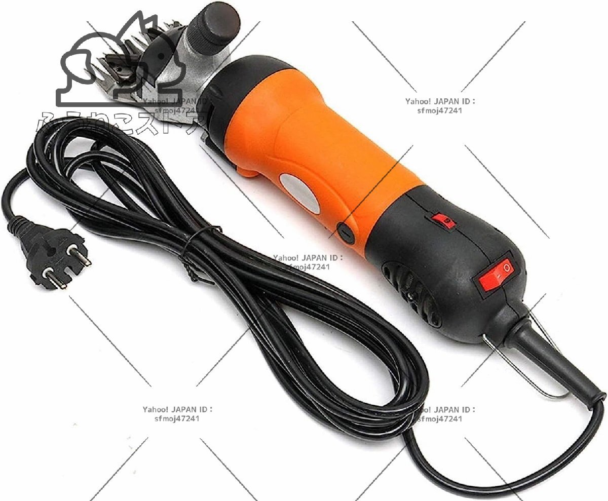 羊毛刈り機、ほとんどの羊に適した速度調整可能なヤギ剪断機 羊、厚い被毛の動物、家畜用 オレンジ拍卖