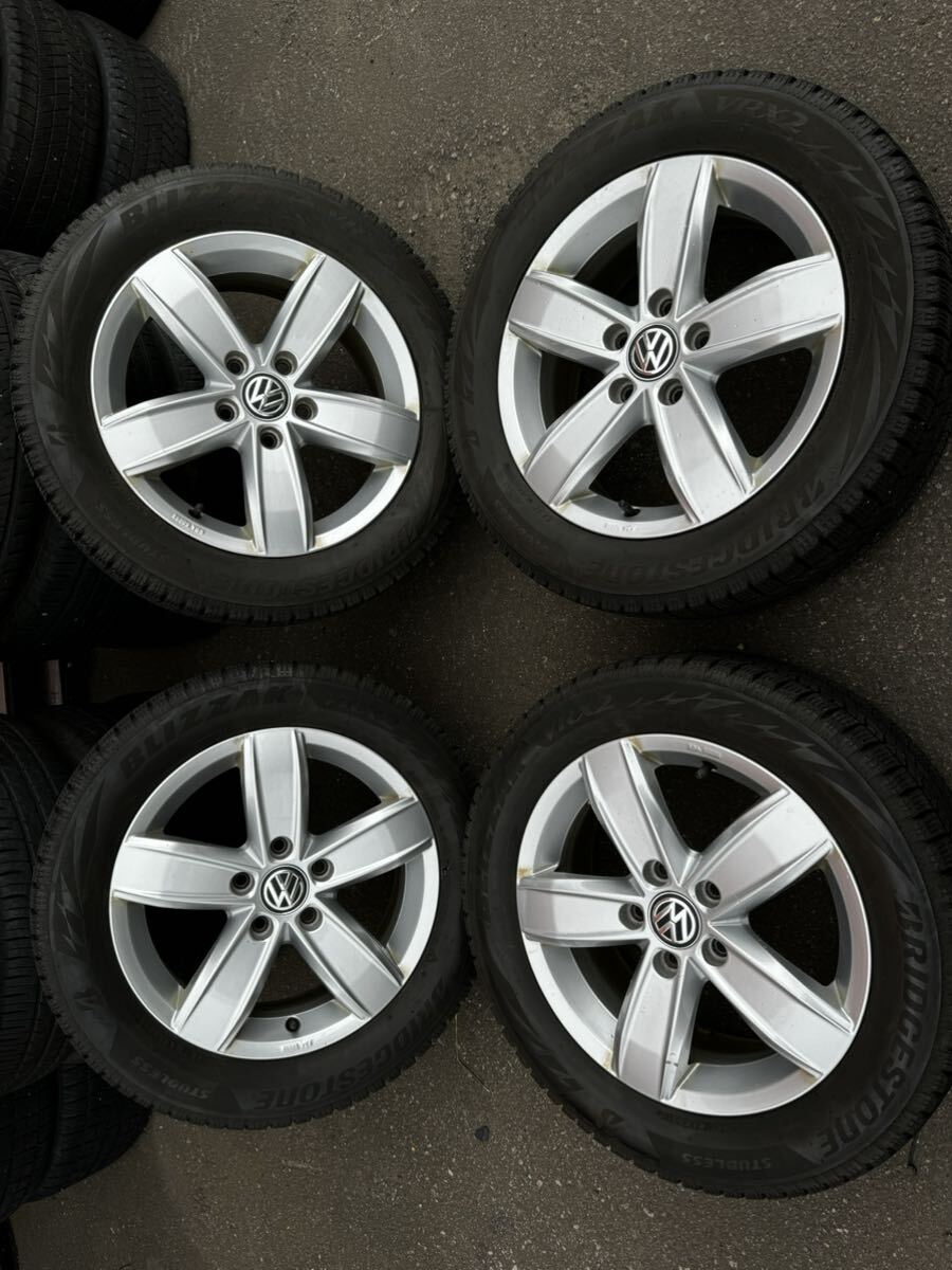 Y1141 205/55R16 91Q BRIDGESTONE ブリジストン 2018年 PCD112 5H 6J 46 ワーゲンゴルフ AUCPT 4本セット拍卖