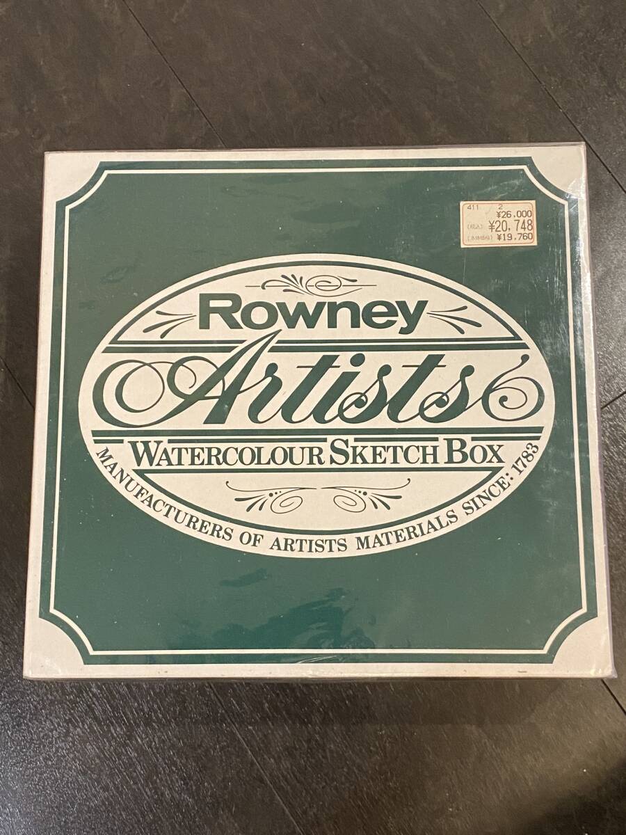 新品未使用品・超希少 ★ Rowney Artists/WATERCOLOUR SKETCH BOX ★ 水彩絵の具拍卖