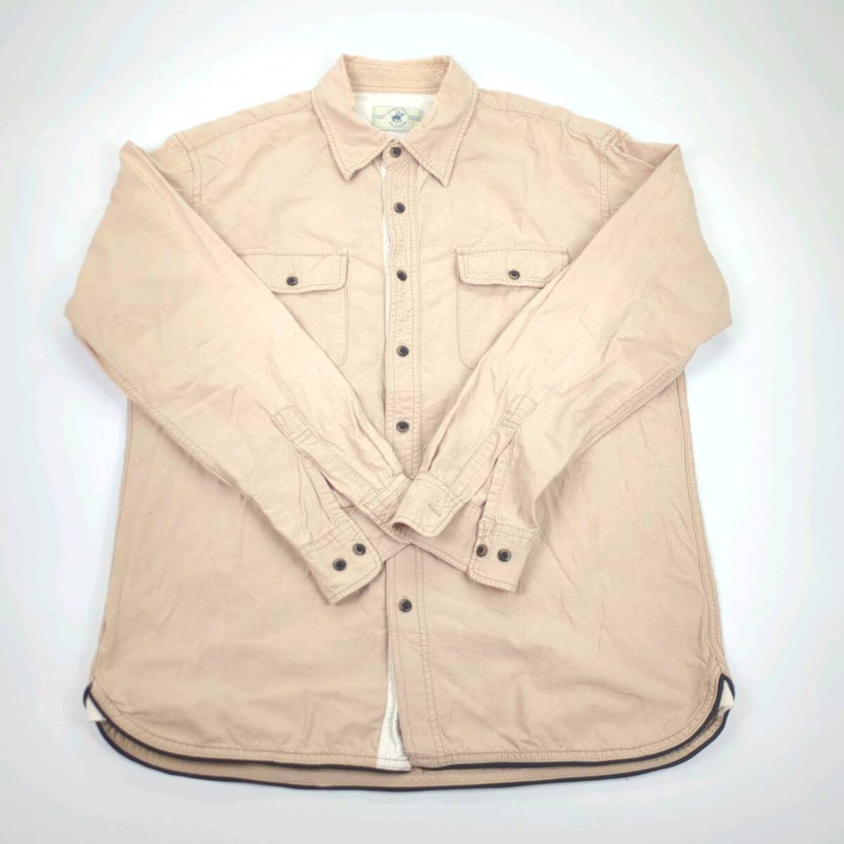 LL BEVERLY HILLS POLO CLUB シャツ ベージュ 長袖 リユース ultramto sh0669拍卖