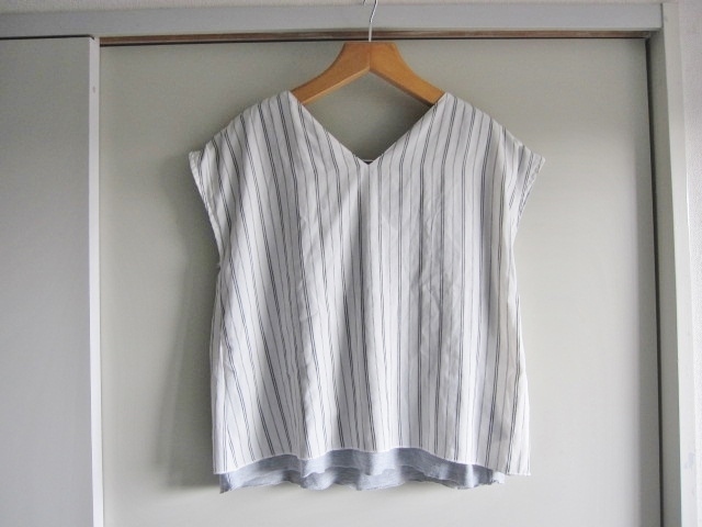 ROPE'PICNIC 38 トップス リバーシブル 綺麗め Brand ロペピクニック 半袖 お洒落 ブランド 2枚重ね 使い勝手の良い品 ストライプ レア 得拍卖