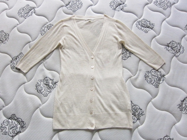 Honeysuckle Rose カーデガン サイズL 麻 アクリル ベージュ系 リボン紐 長めのライン得特拍卖