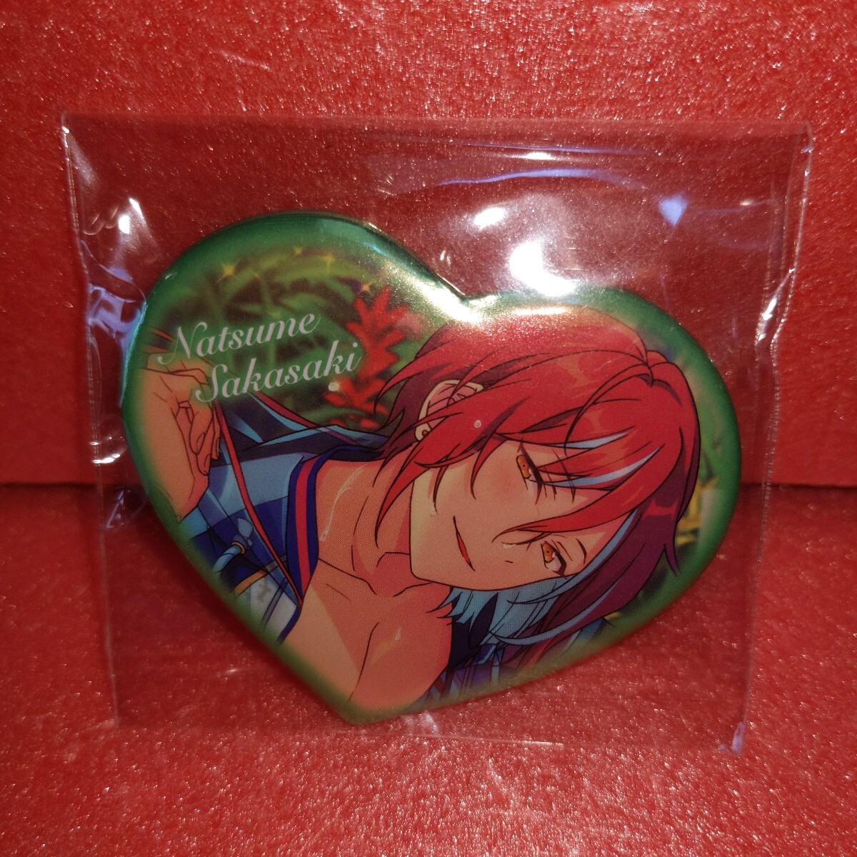 ‡あんスタ Switch【逆先夏目】ハートカンバッジ ハート缶バッジ 拍卖