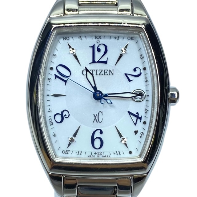 【稼働品】CITIZEN ES9391-54A XC クロスシー ベーシックコレクション 腕時計 アナログ 時計 エコドライブ ソーラー シルバー拍卖