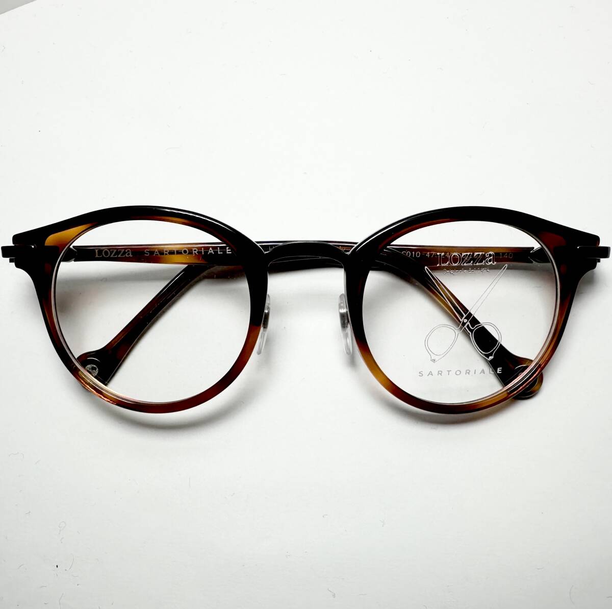 LOZZa SARTORIALE メガネ 正規新品 イタリア製BESPOKE ロッツァ サルトリアーレ 純正ケース・クロス付き / VLS010 0710拍卖