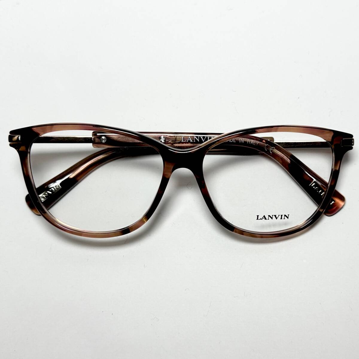 LANVIN イタリア製 レディース メガネ |正規新品|フランスブランド | ランバン VLN767 col0608| 純正箱、ケース・クロス付き 拍卖