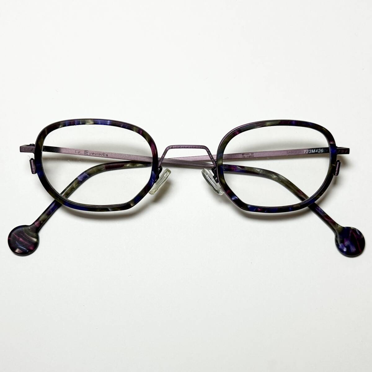 ビンテージ・未使用】1990年代 l.a. Eyeworks イタリア製 米国ブランド メガネ | ヴィンテージ拍卖