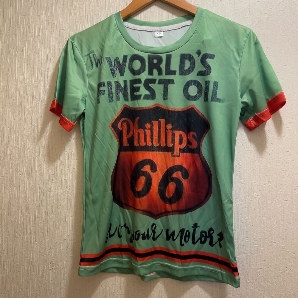 新品★グリーン&オレンジ★ルート66★Tシャツ★ユニセックス★XS拍卖